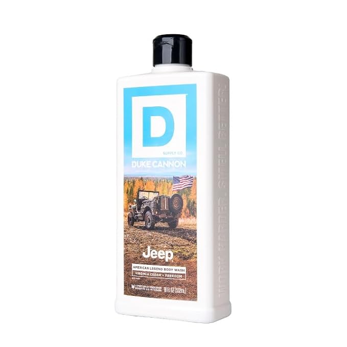 Duke Cannon Supply Co. Body Wash for Men – Jeep National Parks American Legend Scent – Thick, High-Viscosity Men's Body Wash