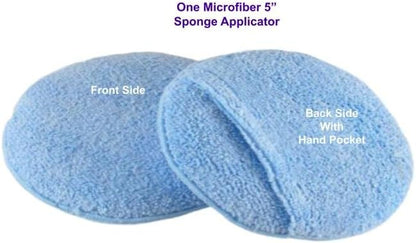 Leather CPR Microfiber Applicator Sponge - Leather Conditioner Applicator, Round Lint-Free Microfiber Applicator Pad for Home and Car Interiors
