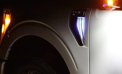 iJDMTOY Xenon White LED Background Illumination Lighting Kit Compatible with 2021-up Ford F150 Side Fender Emblem