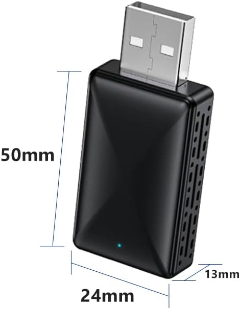 Mini Wireless Carplay Adapter 2026, Easy to Set Up and Upgrade Wired CarPlay&Android Auto to Wireless, Connects Quickly, Portable Mini Car Play Dongle, Fit for Cars with Built-in CarPlay