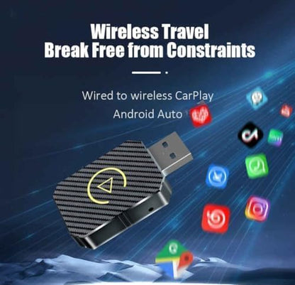 Wireless CarPlay Adapter 2-in-1 for Honda Accord LX Sport EX-L Touring 1.5T Hybrid Touring 2.0T, USB Design Plug and Play Bluetooth Fast Connection Car Accessories