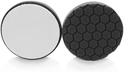 Chemical Guys BUFX_106HEX5 BUFX_106_HEX5 Hex-Logic Finishing Pad, Black (5.5 Inch Pad Made for 5 Inch Backing Plates), 1 Pad Included