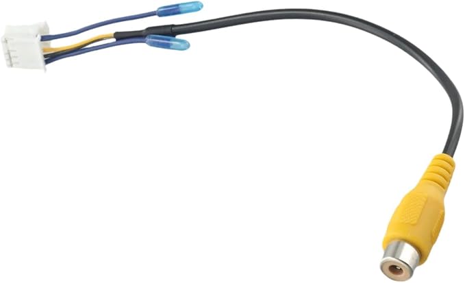 Car Stereo Radio RCA Plug, Accessories Wear Resistant Car RCA Reversing Rear View Cable Adaptor