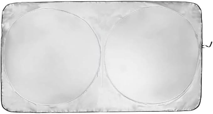 Windshield Sun Shade | Compatible for Ford Mustang Mache (2021-2026) | Certified 99.87% UVB & 99.02% UVA Car Sun Shade. Award Winning Sunshade - Patented Technology | Car Shades by Kinder Fluff