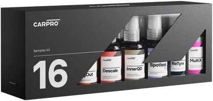 CARPRO Cube Box Sampler - Products in 50mL Sizes - Reload, IronX, Reset, Bug-Out, ECH2O, EliXir, Perl, Inside, Spotless, Multi X, FogFight, HydroO2