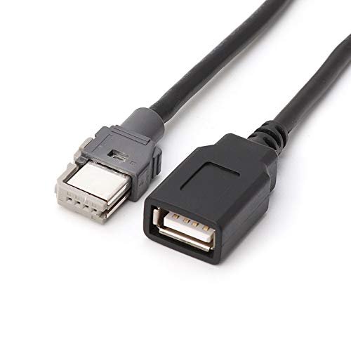 Aftermarket Android Car Radio Stereo 4 Pin Original USB Cable Adapter Male to USB Plug Connector Cord Compatible for KIA Hyundai Tucson Elantra Mistra