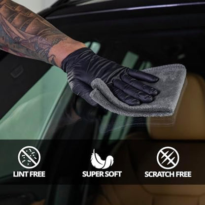 CERAKOTE Microfiber Towels (24 Pack) - Cleaning and Application Towels - Durable 300 GSM Lint-Free Material - Ideal for Cars, Home, Shop and Office