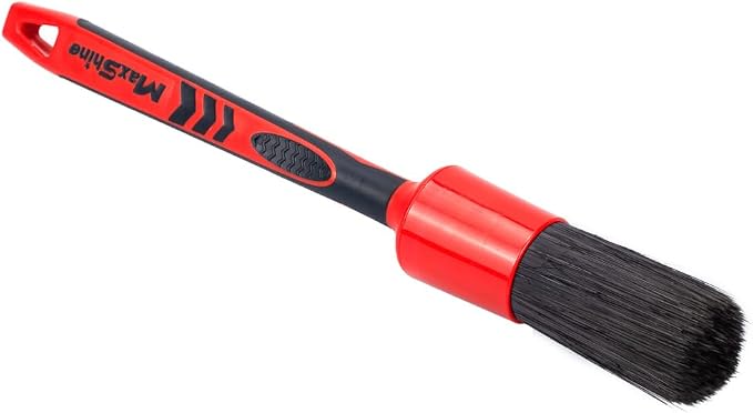Maxshine Large #14 Universal Detailing Brush – Black Classic with Soft Synthetic Bristles – Durable, High-Density Brush for Interior, Exterior, Leather Seats, Engine Bay & Wheels