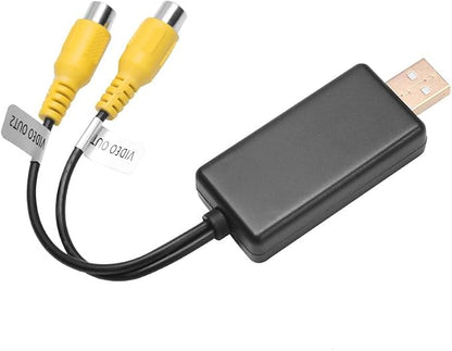 TheCoolCube USB to CVBS Video Output Adapter 2 CVBS Output USB to RCA Cable DC 5V for Android Multimedia Player and Android TV Player