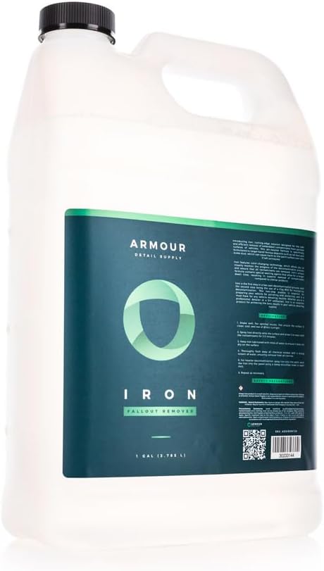Armour Detail Supply - Iron - Iron, Brake Dust & Fallout Remover - Low-Odor, Non-Acid, pH-Neutral Formula for Removing Ferrous Material from Wheels and Painted Surfaces - 1 Gallon