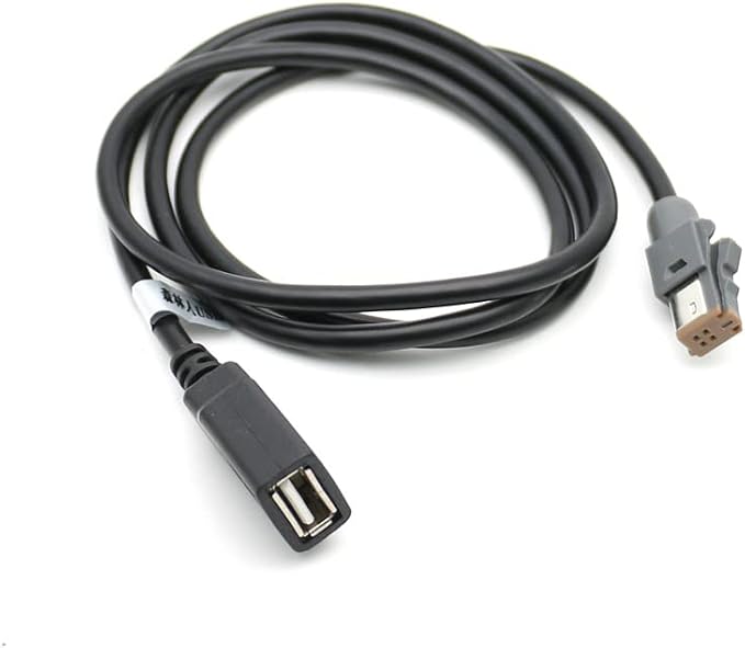 Aftermarket Android Car Radio Stereo 4 Pin Original USB Cable Adapter Male to USB Plug Connector Cord Compatible for Subaru Outback Suzuki Vitara SX4