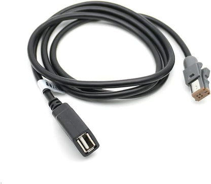 Aftermarket Android Car Radio Stereo 4 Pin Original USB Cable Adapter Male to USB Plug Connector Cord Compatible for Subaru Outback Suzuki Vitara SX4