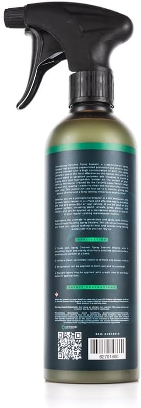 Armour Detail Supply Ceramic Spray Sealant Coating - Superior Automotive Protection, Safe on all Vehicles, Ultra Hydrophobic