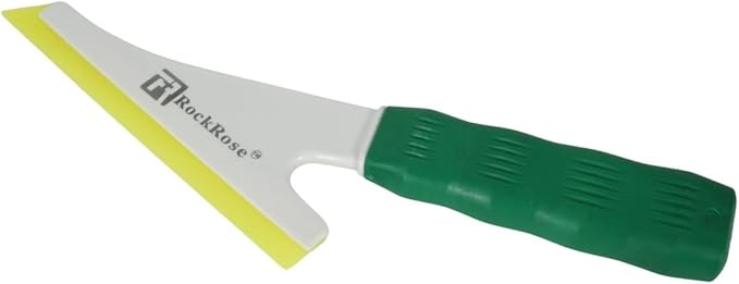 RockRose Doctor Stroke Squeegee – Professional Window Tinting Squeegee & Vinyl Wrap Applicator, Heavy-Duty Rubber Scraper for Auto Glass & Flat Glass Tint Yellow