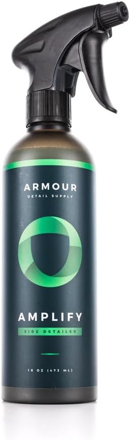 Armour Detail Supply Amplify Ceramic Detailer: Quick & Easy Gloss Enhancement | Streak-Free, Hydrophobic Formula | Safe on All Vehicles | 16oz Trigger Spray