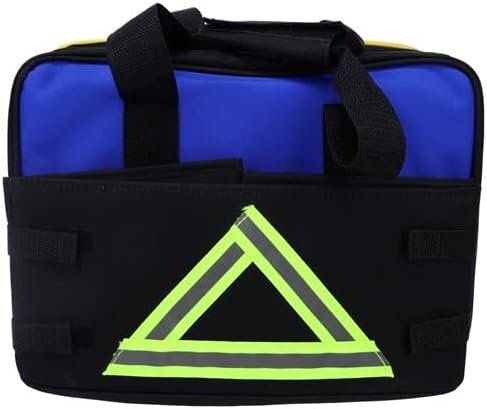 Goodyear GY5011 Safety and Storage Kit 2 in 1 Car Accessories for Women and Men, First Aid Roadside Assistance Kit with Jumper Cables, Emergency Power Bank, Tire Gauge, Warning Triangle, and Blanket