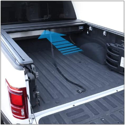 Syneticusa AR Automatic Retractable Truck Bed Cover with Crossbars for Ford F-150 2004–2026 | 6’7” (78.9”) Bed | Aluminum Hard Retractable Tonneau Cover | Easy Installation | Waterproof, Low-Profile