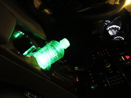 iJDMTOY 3-SMD LED Cup Holder, Glove Box, Ashtray Accent Lighting Strip Lights, Emerald Green