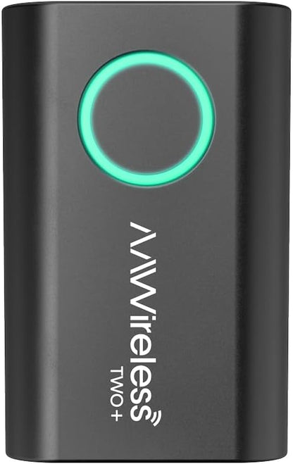AAWireless TWO+ Compatible with Android Auto & Apple Carplay 2-in-1 Wireless Adapter | Wireless Connection via Bluetooth & WiFi | iPhone X+ & Android 11+ | Multifunctional Button | Made in Europe