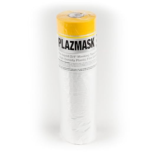 Pre-Taped Masking Film (1 Roll, 6-Feet X 65-Feet)