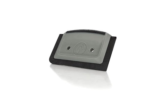 Detail Factory - Pet Hair Card - Perfect for Easily Removing Pet Hair from Automotive Carpet and Upholstery; Ergonomic Design; Durable Long Lasting Rubber Edge; Professional Grade (Grey & Black)