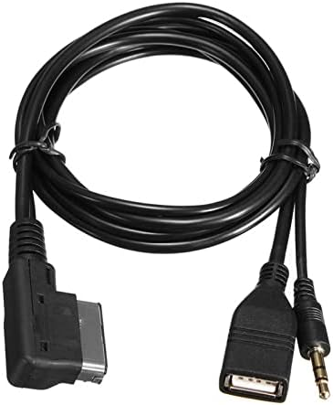 Yosoo Health Gear Aux Cable Adapter Ami Mdi MMI 3.5mm Jack Music Interface Car USB Aux O Input Cable Adapter Bluetooth Adapter Cable Aux Adapter for A6l A8l A4l