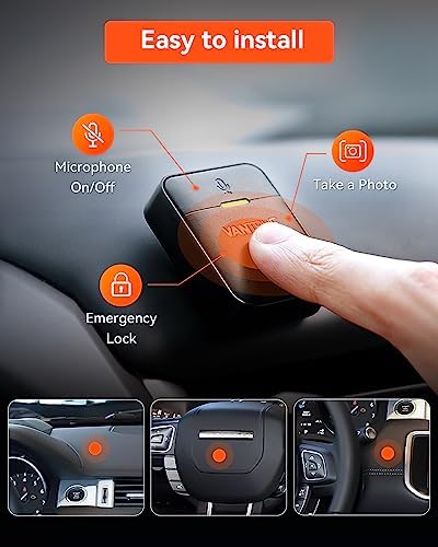 [Bundle-2 Items: Vantrue E1 Pro Dash Cam & Remote Control] 4K Mini Dashcam Front, STARVIS 2 IMX678 Night Vision HDR, Voice Control, GPS Car Cam for Minivan, Bus, RV, Car, Truck