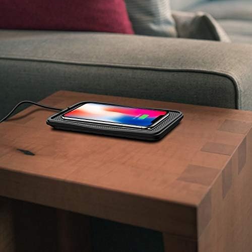 POLMXS Wireless Charger Car Charging pad 15W Fast Wireless Phone Charger Cell Phone Flat Charging mat Compatible with iPhone 11/12/12/14/15 Galaxy S21/S22/S23/24 NOTE10(C3Y)
