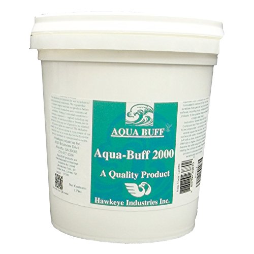 AQUA BUFF 2000 ONE STEP BUFFING & POLISHING COMPOUND, Fiberglass Coatings, Inc., DIY, BOAT, GEL COAT, CAR PAINT, AUTO, METAL, ALUMINUM, PROFESSIONAL GRADE for PROFESSIONALS, 1 Pint