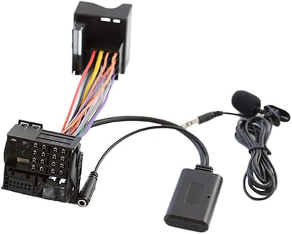 Audio Aux Adapter with Microphone, Audio AUX Adapter Compatible with BMW Z4 E85 2003-2008, Compatible with BMW Z4 E86 2003-2008, Compatible with Mini Cooper R50 2003-2006