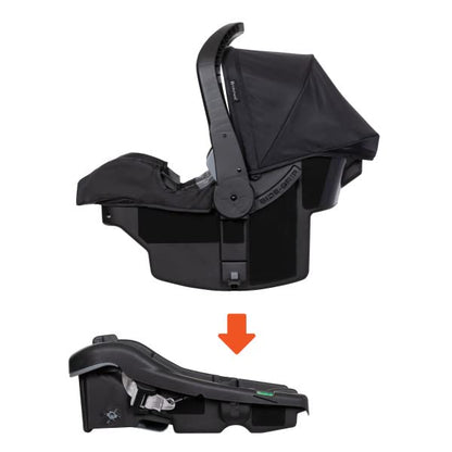 Baby Trend Secure-Lift 35 Infant Car Seat and EZ-LiftTM 35 Plus Infant Car Seat Base Bundle, Dash Grey and Black