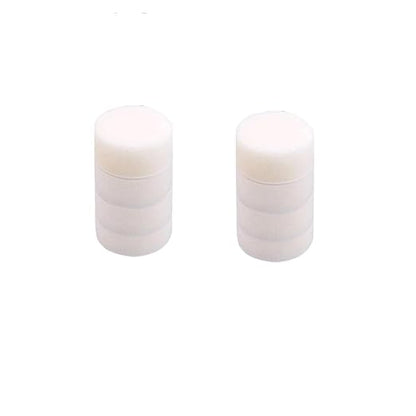 10 Pcs 3 Inch Polishing Pad Foam Drill Sponge Buffing Pads 80mm Flocking Car Buffer for Detail Polisher Waxing Cleaning(Flat White)