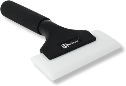 RockRose 6.7'' Cast Aluminum Handle Squeegee Professional Window Tinting & Vinyl Wrap Applicator for Car Wrap Tool PPF Installation and Window Film - Scratch-Free Bubble Remover 2PK