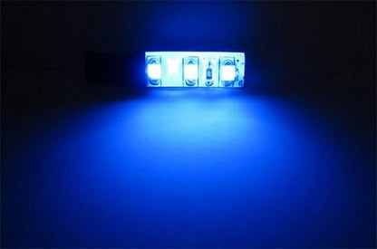 iJDMTOY 3-SMD LED Cup Holder, Glove Box, Ashtray Accent Lighting Strip Lights, Ultra Blue