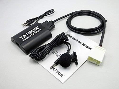 Car Bluetoot-h Adapter, Digital Car Stereo Aux Interface with Power 3.5mm Music Compatible for Honda Goldwing GL1800 2001-2005 Standard, Max 6 folders (BTA- HON2F)