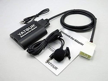 Car Bluetoot-h Adapter, Digital Car Stereo Aux Interface with Power 3.5mm Music Compatible for Honda Goldwing GL1800 2001-2005 Standard, Max 6 folders (BTA- HON2F)