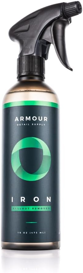 Armour Detail Supply - Iron - Iron, Brake Dust & Fallout Remover - Low-Odor, Non-Acid, pH-Neutral Formula for Removing Ferrous Material from Wheels and Painted Surfaces - 16 oz