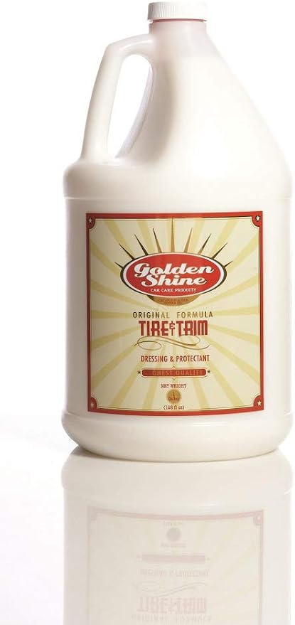 GOLDEN SHINE Tire & Trim Shine and Protectant Dressing 1 Gallon Bottle 16128