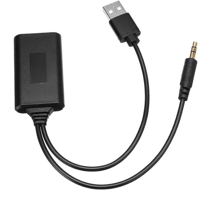 Bluetooth Audio Adapter Auto Aux 3.5mm Car USB Receiver Cable for Speaker Music