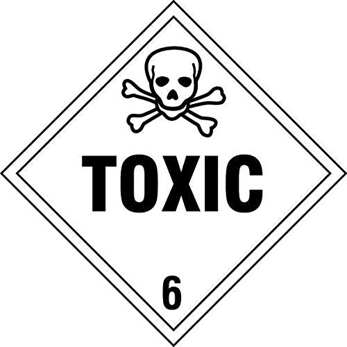 Vehicle Placard, Toxic with Picto, PK10