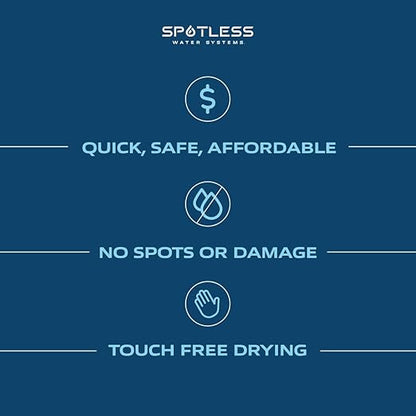 Spotless Water Systems - DIW-10, Simple Window, Solar Panel, RV & Car Wash System, Works for All Vehicles, Motorcycles, Bikes, Boats, Planes, Yachts, Towel Drying Eliminated