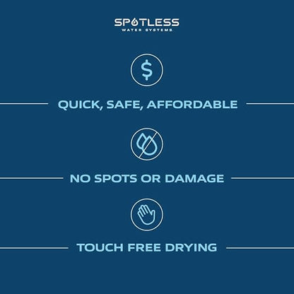 Spotless Water Systems - DIC-20, Simple Window, Solar Panel, RV & Car Wash System, Works for All Vehicles, Motorcycles, Bikes, Boats, Planes, Yachts, Towel Drying Eliminated