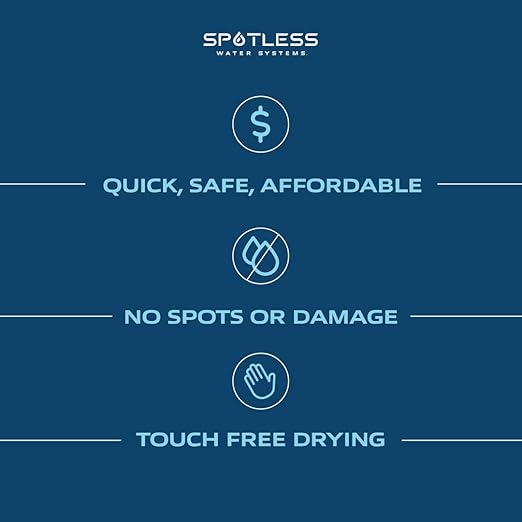 Spotless Water Systems - DIW-20, Simple Window, Solar Panel, RV & Car Wash System, Works for All Vehicles, Motorcycles, Bikes, Boats, Planes, Yachts, Towel Drying Eliminated