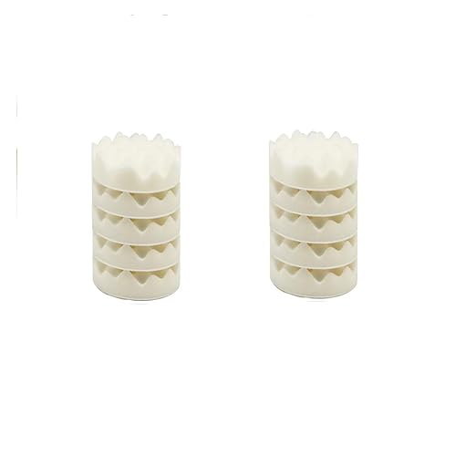 10 Pcs 3 Inch Polishing Pad Foam Drill Sponge Buffing Pads 80mm Flocking Car Buffer for Detail Polisher Waxing Cleaning(Wave White)