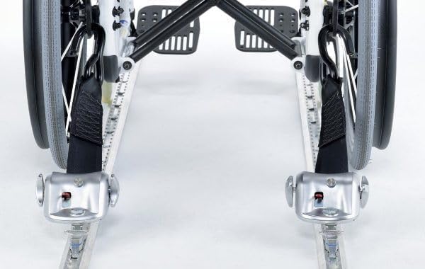 Q’Straint Q-10010 QRT-360 Wheelchair Tie-Down Kit – 4 Fully Automatic Retractors with L-Track Fittings for Vans, Buses & Paratransit Vehicles