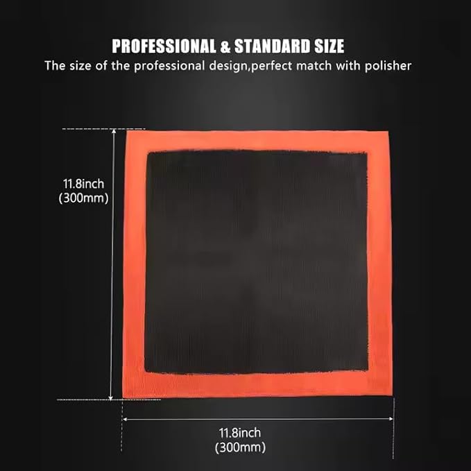 SPTA Professional Detail Products - Clay Decontamination Towel - Effective Cleaning & Release of Paint Contaminants; Fine Grade Microfiber Car Towel; Enhance Gloss & Depth of Color -12" x 12" -CB308