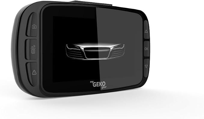 myGEKOgear Orbit 960 4k UHD Dash Cam, 3840x2160P, Sony STARVIS, Night Vision, Mobile App, GPS Logs Location & Speed, G-Sensor, Accident Video Back up, FCWS & LDWS, Motion Detection,Black,Standard