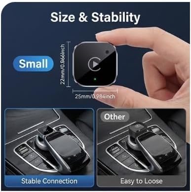 2026 Upgrade Wireless CarPlay Adapter for iPhone - Aluminum Alloy Apple Car Play Dongle Pro | 5.8GHz Fast Auto-Connect, No Delay, Plug & Play | Converts Wired to Wireless for Cars 2016+ & iOS 10+