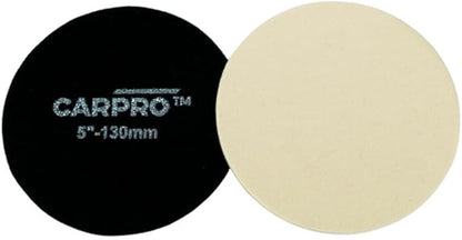 CARPRO Glass Polishing Pad - Polish Glass Scratches Etching, Correct and Clean Damaged Windshield & Window Glass - 5" (1 Pack)