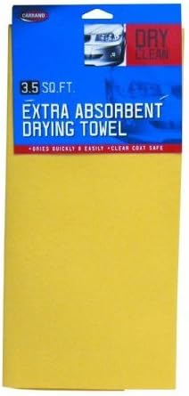 Carrand 40211 Drying Synthetic Chamois, 3.5 Square Feet, Orange